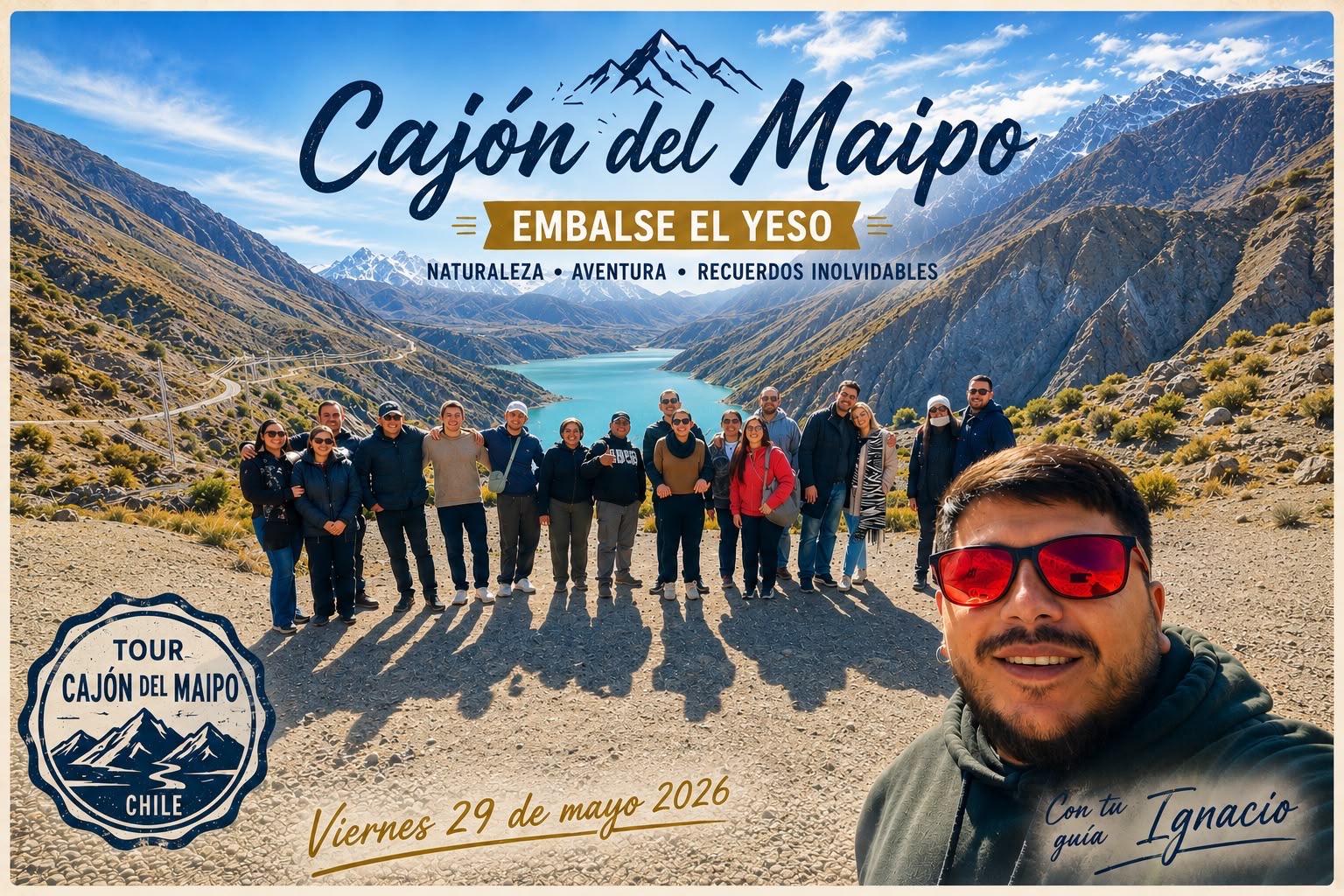 Tour Cajón del Maipo · 29 de mayo de 2026 · Guía Ignacio